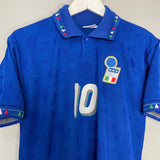 Shop 1994 ITALY BAGGIO #10 HOME SHIRT (L) DIADORA, classic football shirts, vintage football shirts & retro soccer jerseys at Cult Kits