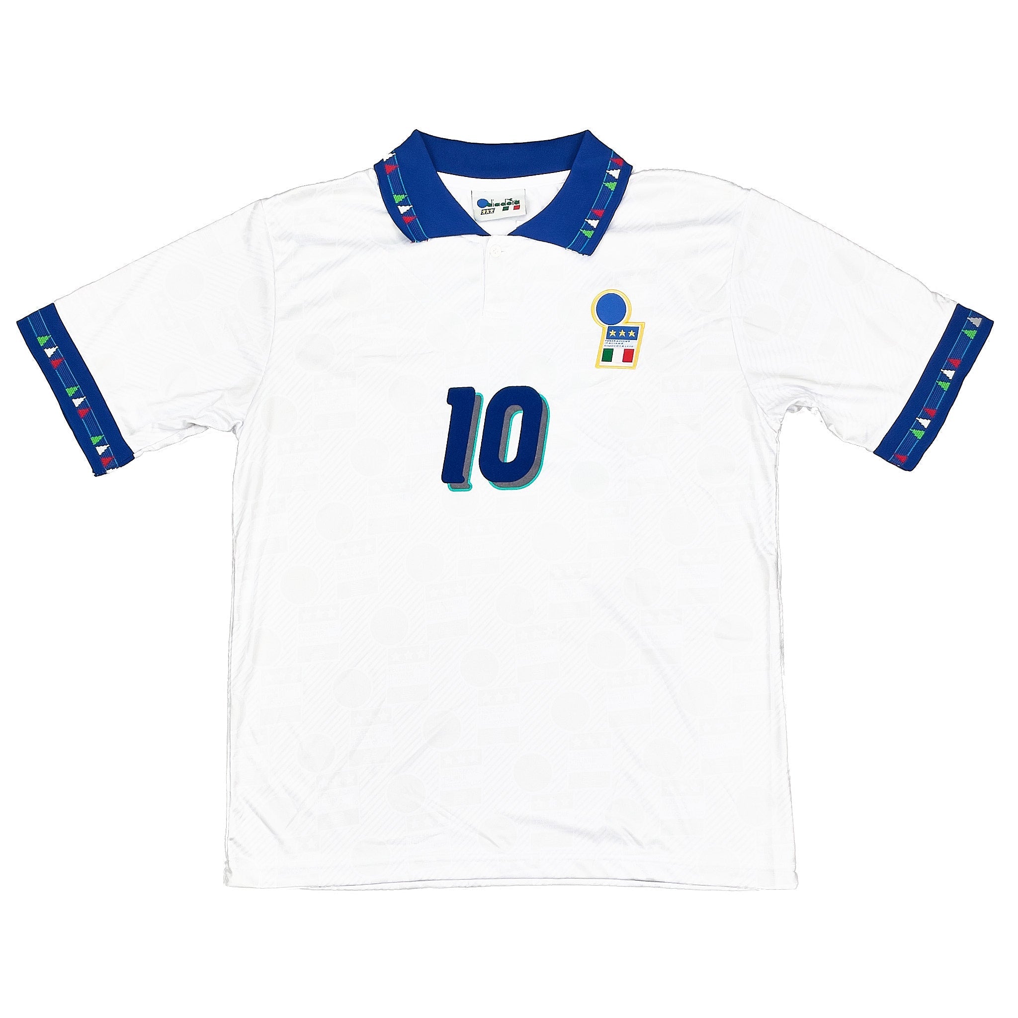 Buy 1994 ITALY R.BAGGIO 10 BOOTLEG AWAY SHIRT *SIGNED* (M) FAN ~ Free worldwide shipping available ~ Authentic Vintage Football Shirts from Cult Kits