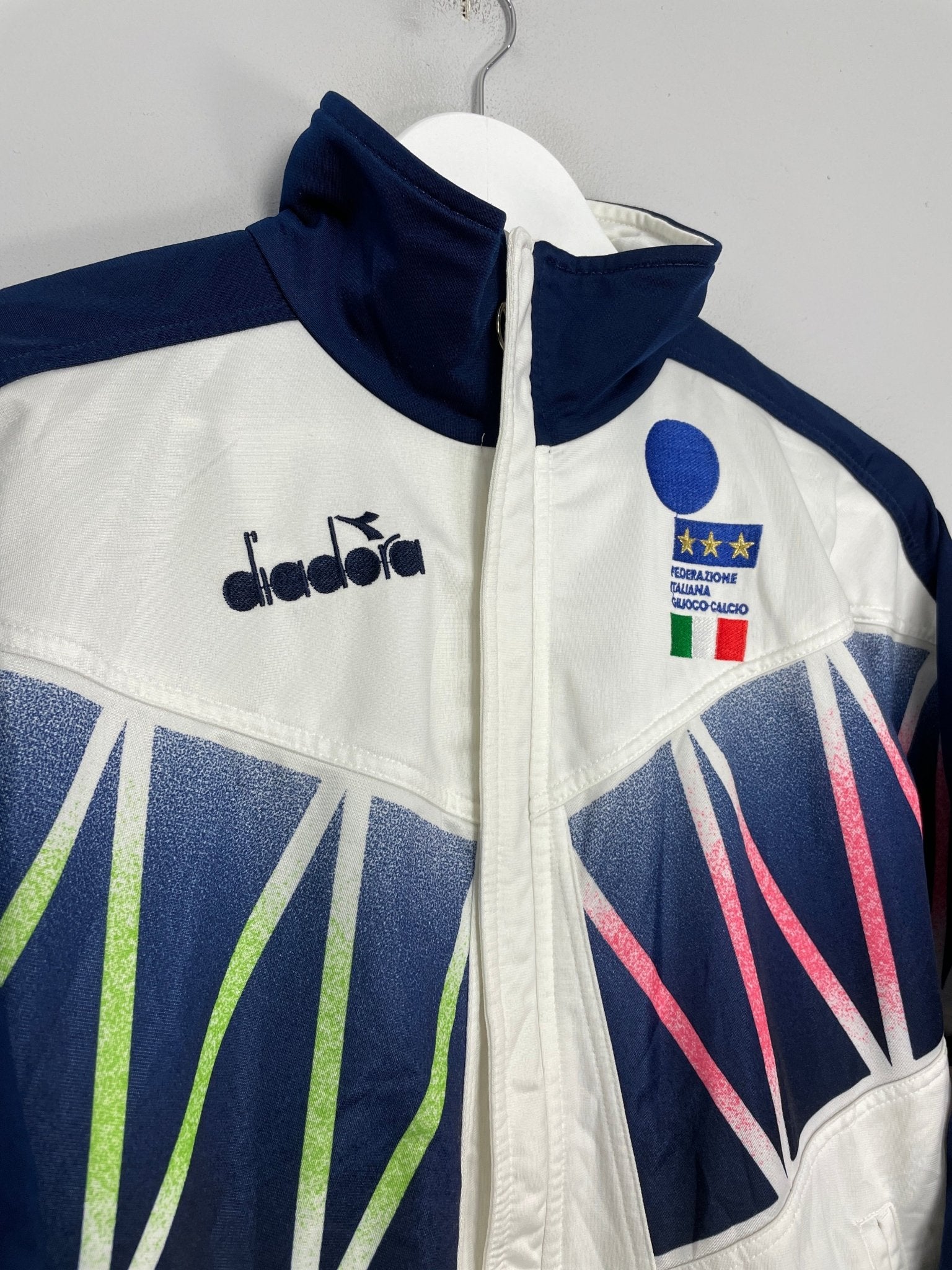 Shop 1994 ITALY TRACK JACKET (M) DIADORA, classic football shirts, vintage football shirts & retro soccer jerseys at Cult Kits
