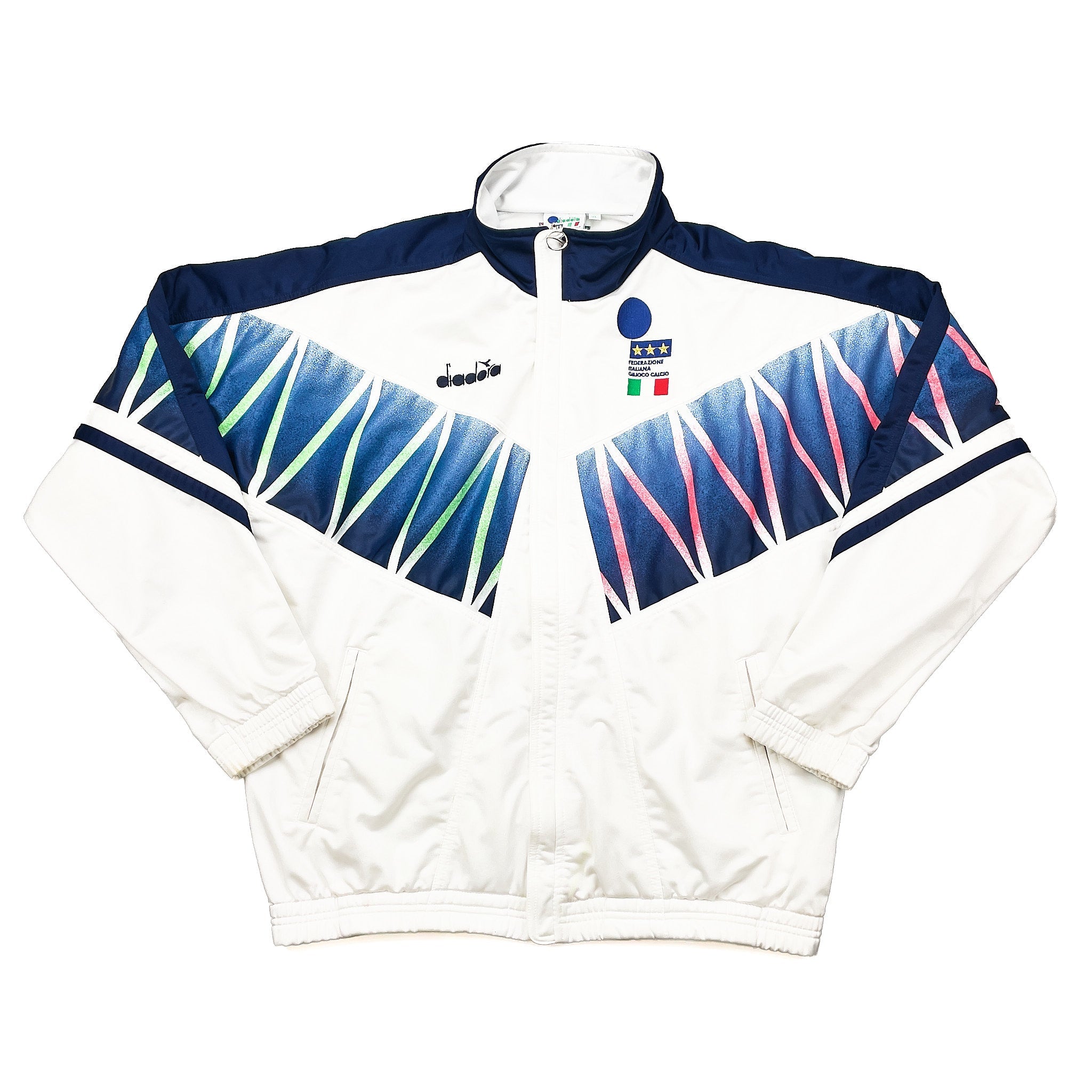 Buy 1994 ITALY TRACK JACKET (XL) DIADORA ~ Free worldwide shipping available ~ Authentic Vintage Football Shirts from Cult Kits