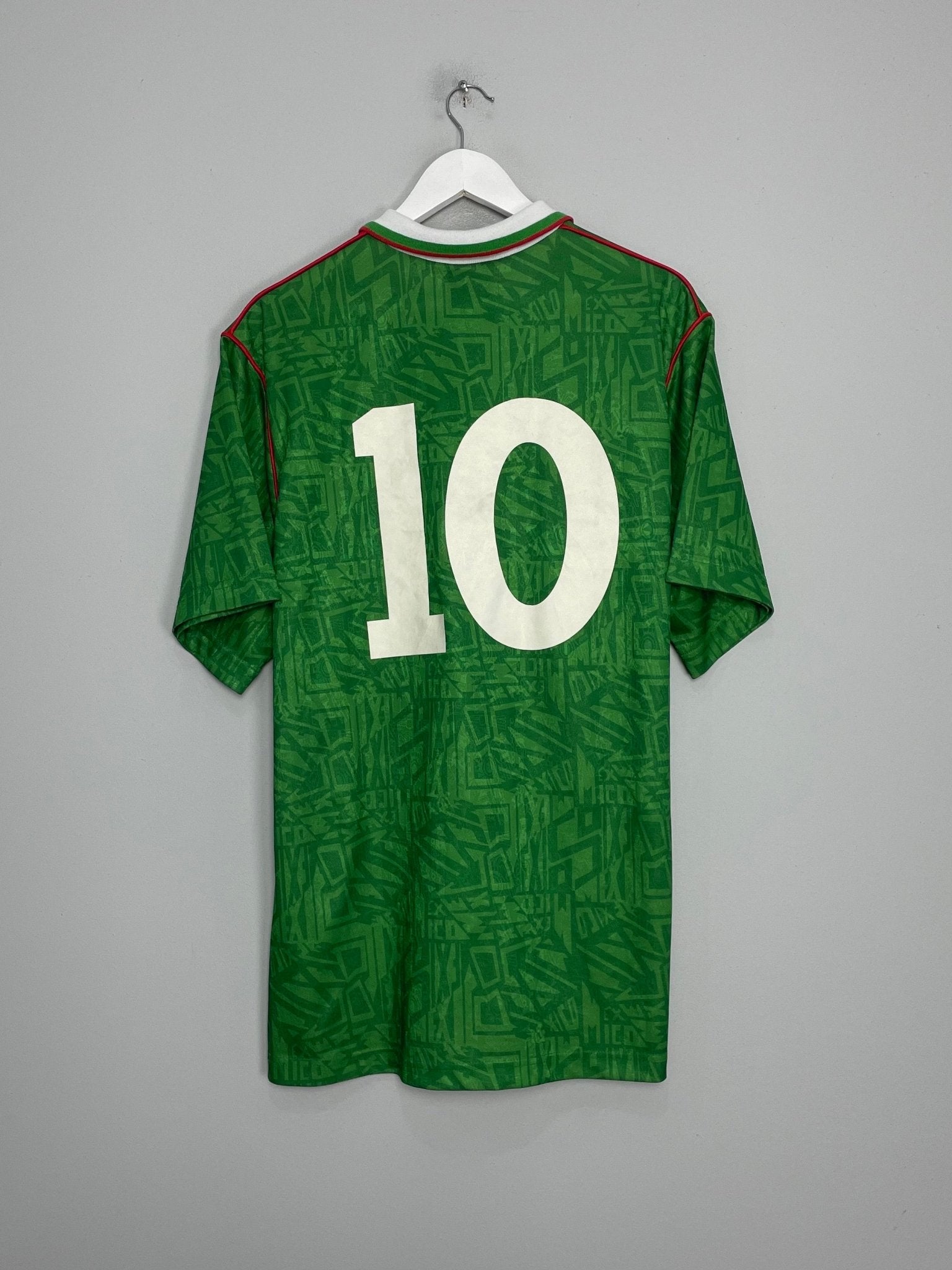 Shop 1994 MEXICO #10 HOME SHIRT (XL) UMBRO, classic football shirts, vintage football shirts & retro soccer jerseys at Cult Kits