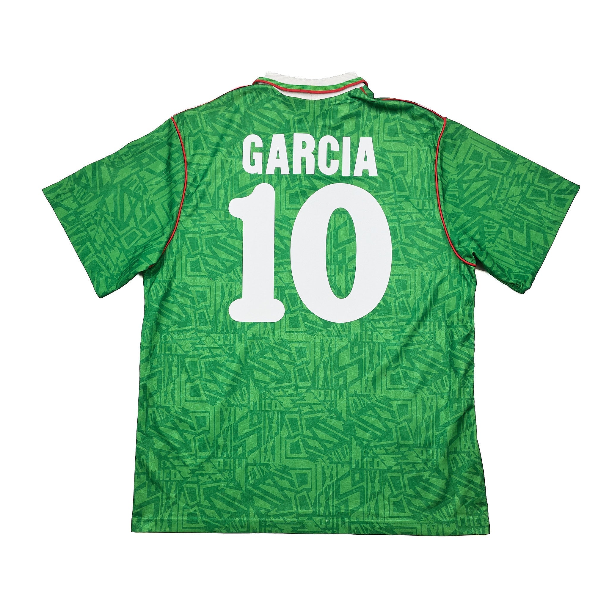 Buy 1994 Mexico Garcia 10 Home Shirt (XL) Umbro ~ Free worldwide shipping ~ Authentic Vintage Football Shirts from Cult Kits