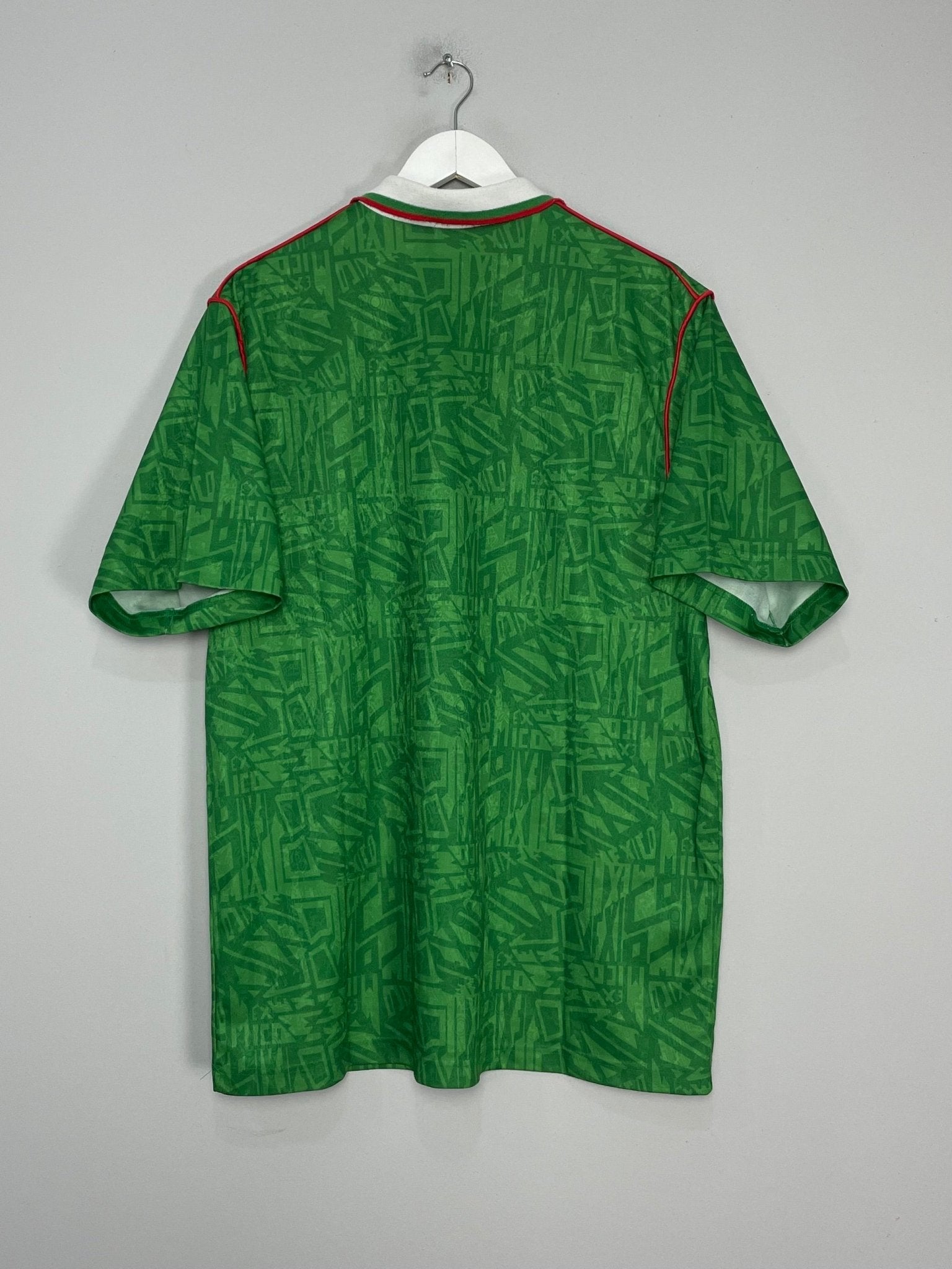 Shop 1994 MEXICO HOME SHIRT (XL) UMBRO, classic football shirts, vintage football shirts & retro soccer jerseys at Cult Kits