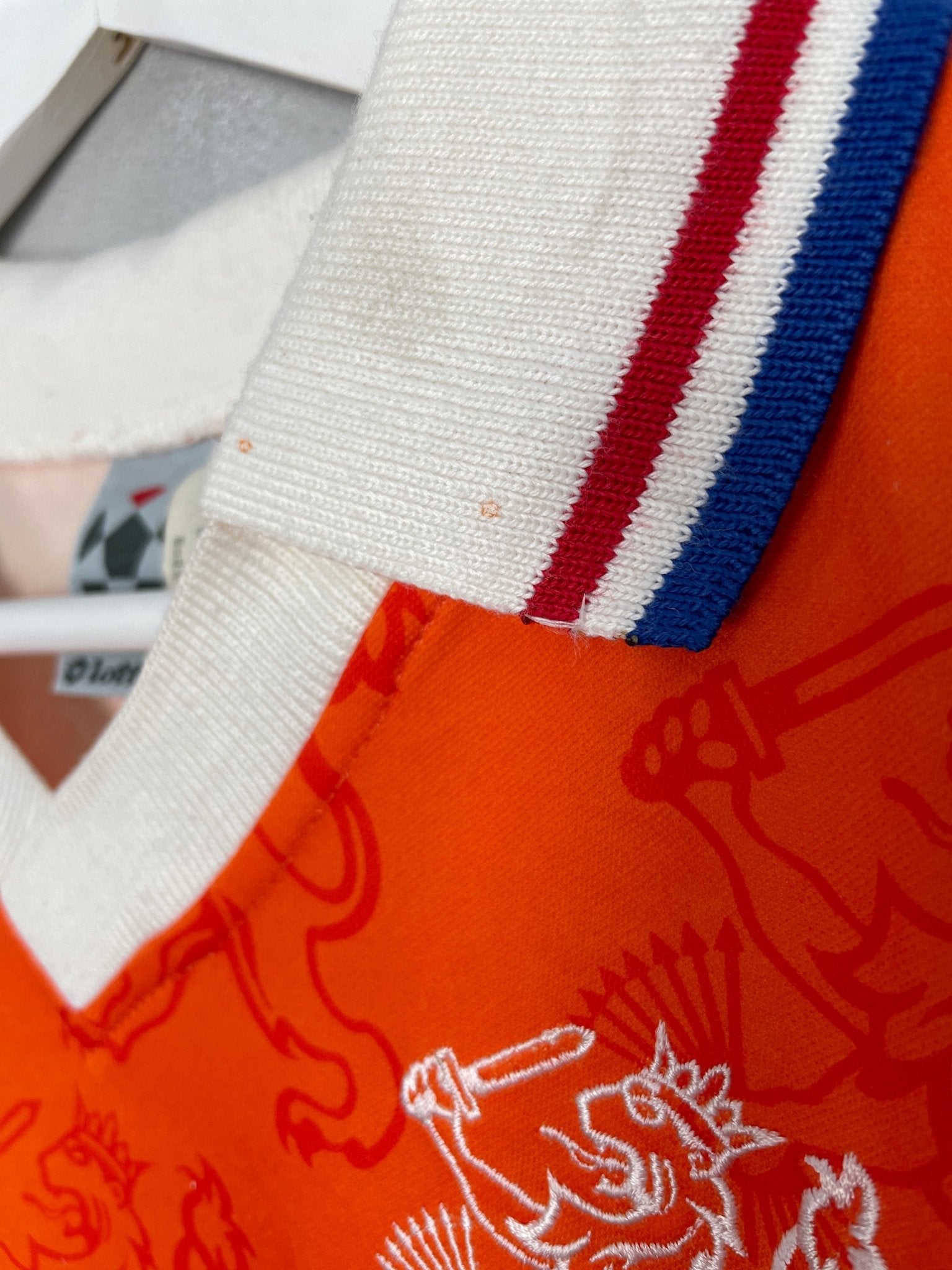 Shop 1994 NETHERLANDS BERGKAMP #10 HOME SHIRT (L) LOTTO, classic football shirts, vintage football shirts & retro soccer jerseys at Cult Kits