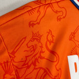 Shop 1994 NETHERLANDS BERGKAMP #10 HOME SHIRT (L) LOTTO, classic football shirts, vintage football shirts & retro soccer jerseys at Cult Kits