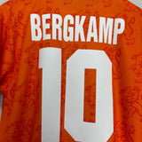 Shop 1994 NETHERLANDS BERGKAMP #10 HOME SHIRT (M) LOTTO, classic football shirts, vintage football shirts & retro soccer jerseys at Cult Kits