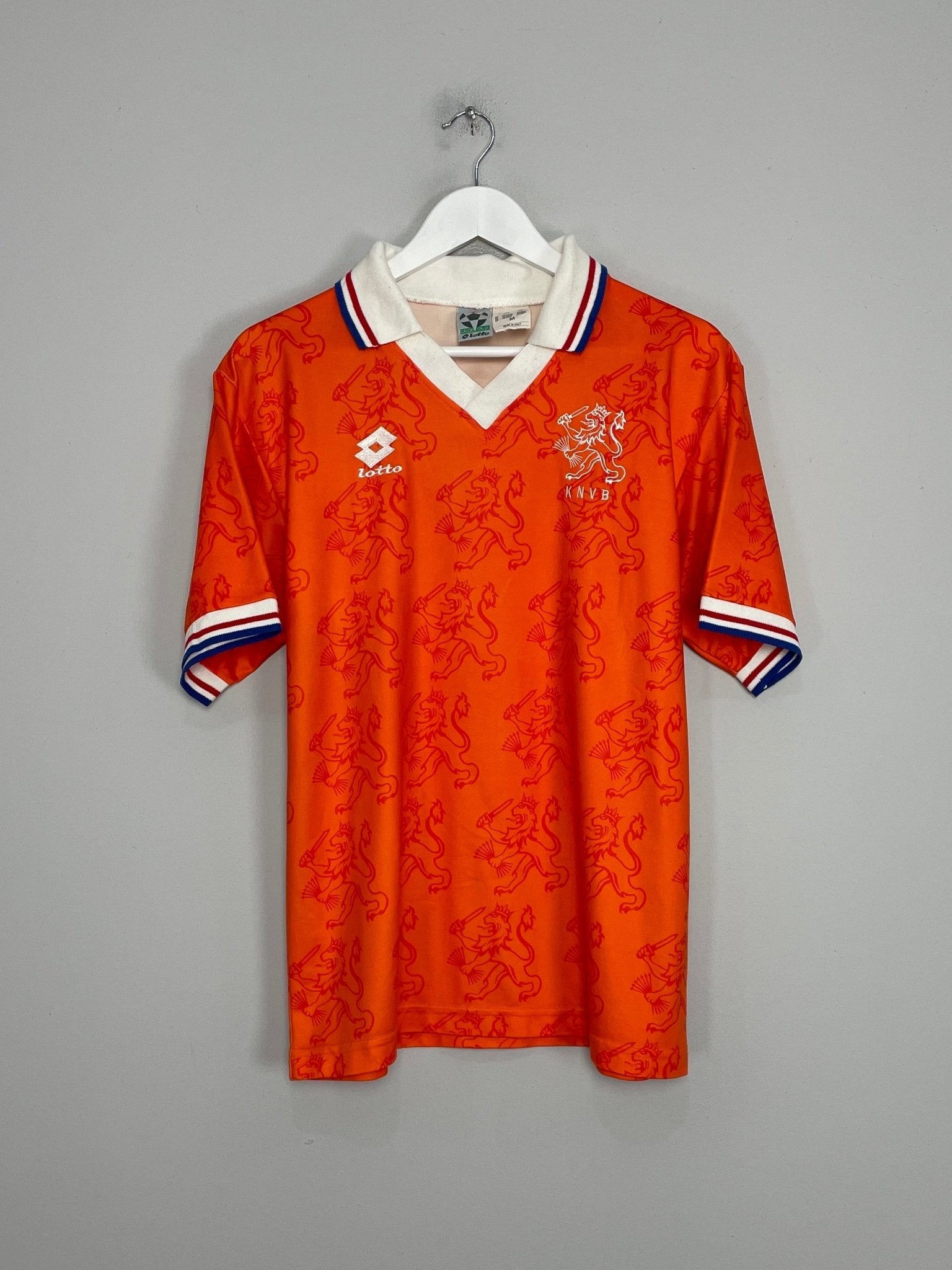 Shop 1994 NETHERLANDS *PLAYER ISSUE* HOME SHIRT (M) LOTTO, classic football shirts, vintage football shirts & retro soccer jerseys at Cult Kits