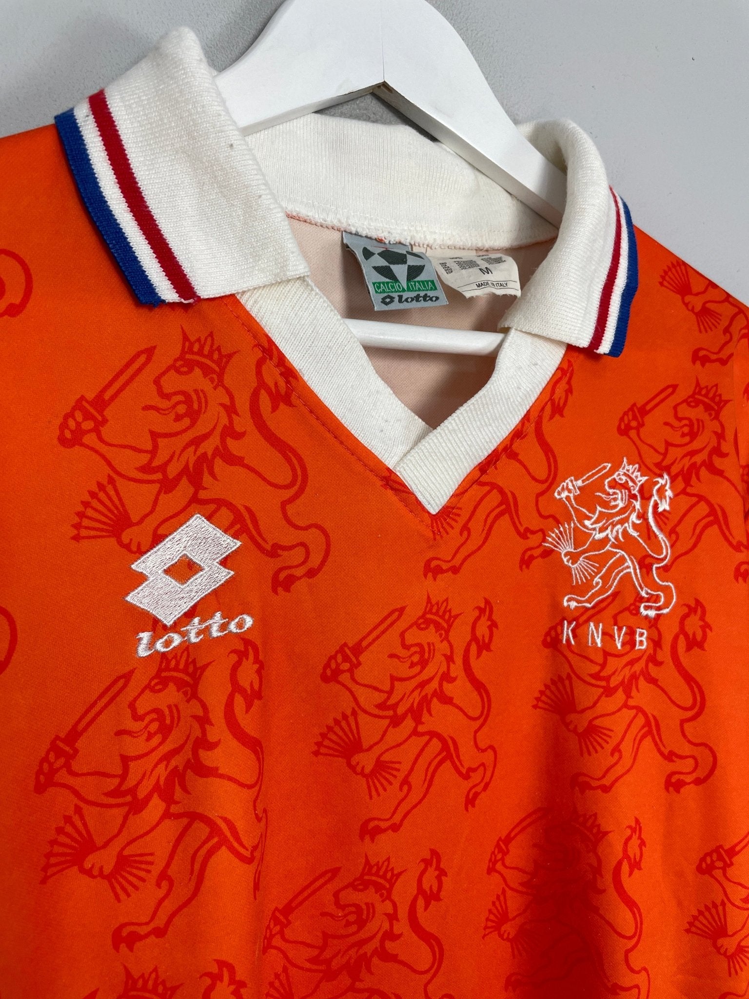 Shop 1994 NETHERLANDS *PLAYER ISSUE* HOME SHIRT (M) LOTTO, classic football shirts, vintage football shirts & retro soccer jerseys at Cult Kits