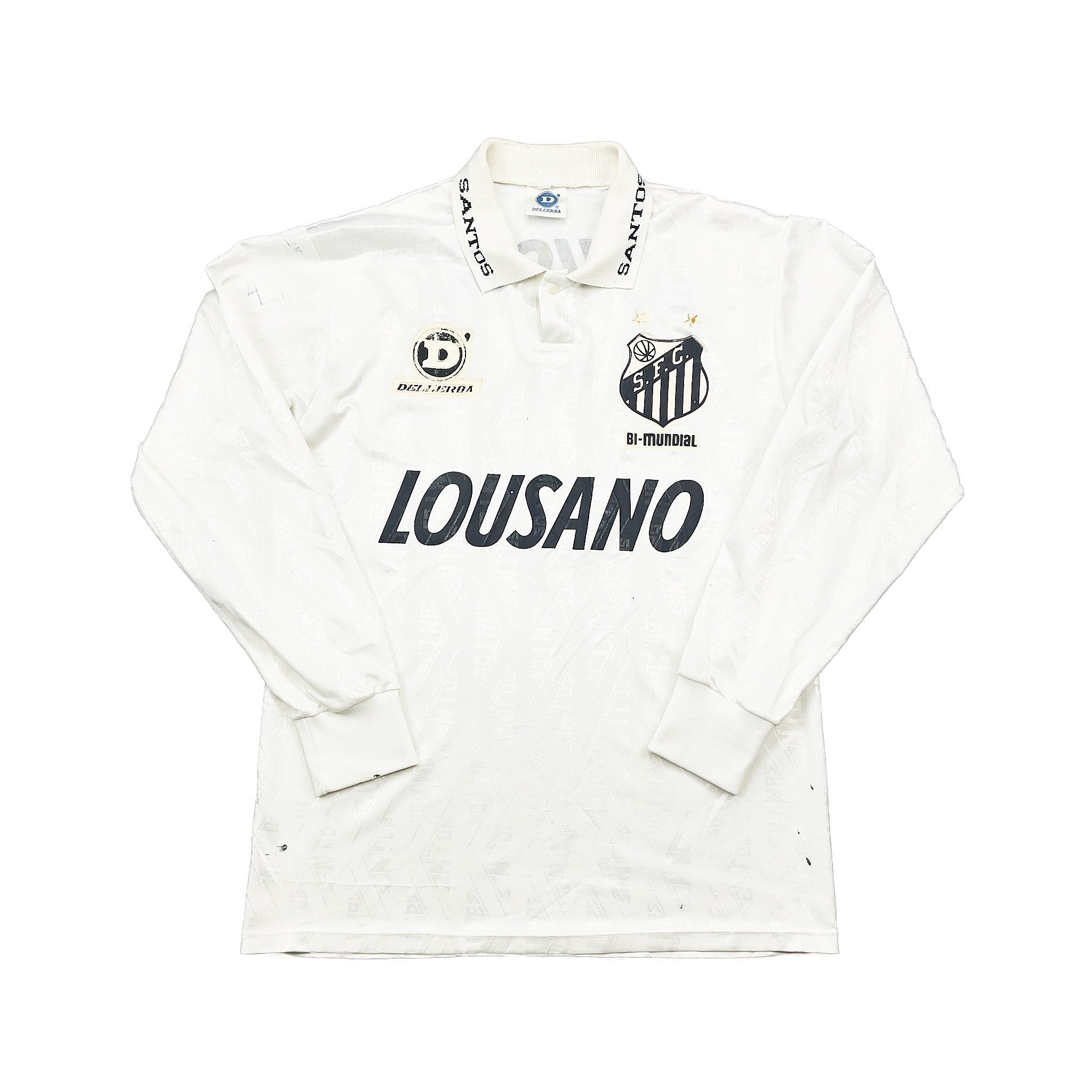 Buy 1994 Santos 9 L/S Home Shirt (M) Dellerba ~ Free worldwide shipping available ~ Authentic Vintage Football Shirts from Cult Kits