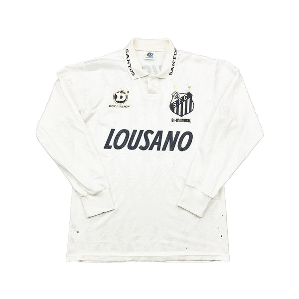 1994 Santos #9 L/S Home Shirt (M) Dellerba – Cult Kits