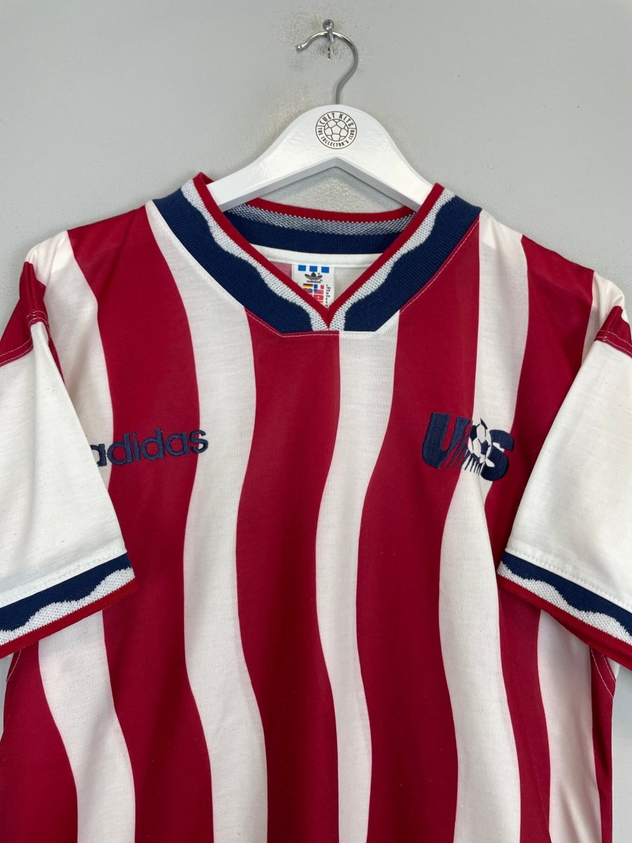 1994 USA HOME SHIRT (M) ADIDAS - Cult Kits - Medium - Buy Vintage Football Shirts, Authentic Retro Football Shirts For Sale, Classic Football Shirts & Soccer Jersey
