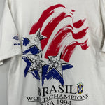 Shop 1994 USA WORLD CUP BRAZIL CHAMPIONS T-SHIRT (L) UMBRO, classic football shirts, vintage football shirts & retro soccer jerseys at Cult Kits