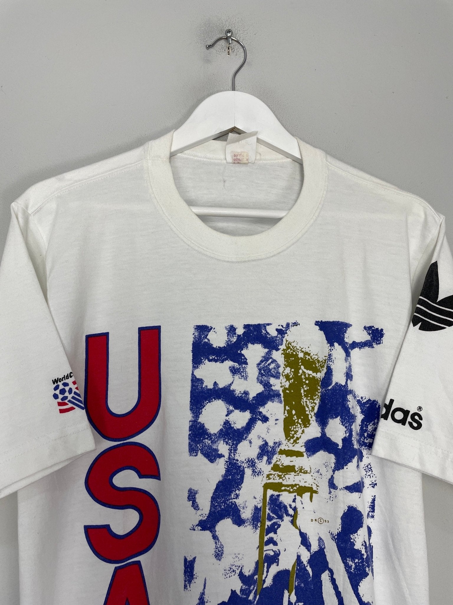 Shop 1994 USA WORLD CUP T-SHIRT (M) ADIDAS, classic football shirts, vintage football shirts & retro soccer jerseys at Cult Kits