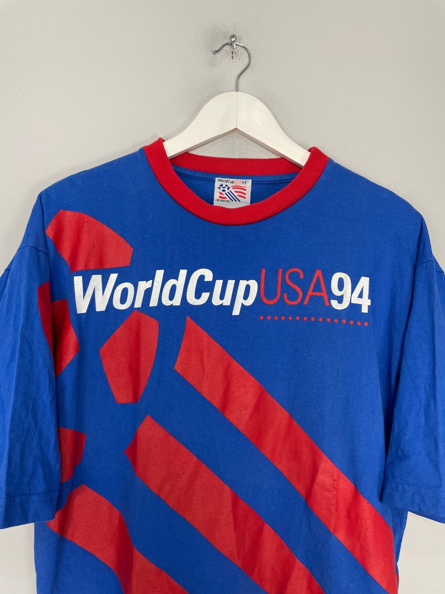 Shop 1994 USA WORLD CUP T-SHIRT (M) OM, classic football shirts, vintage football shirts & retro soccer jerseys at Cult Kits
