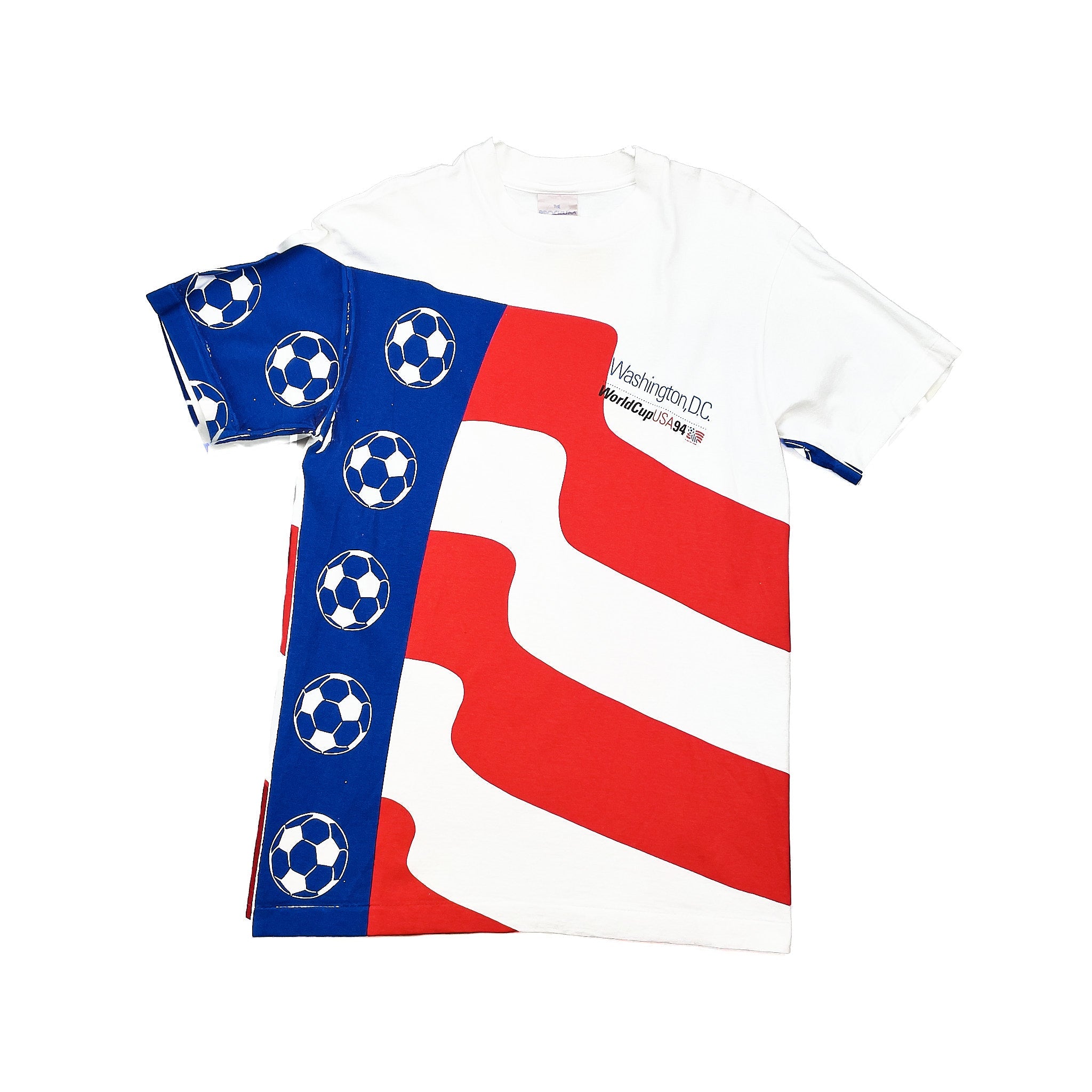 Buy 1994 USA World Cup Washington DC T-Shirt (S) OM ~ Free worldwide shipping ~ Authentic Vintage Football Shirts from Cult Kits