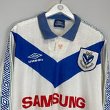 Shop 1994 VELEZ SARSFIELD L/S HOME SHIRT (XL) UMBRO, classic football shirts, vintage football shirts & retro soccer jerseys at Cult Kits