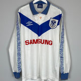 Shop 1994 VELEZ SARSFIELD L/S HOME SHIRT (XL) UMBRO, classic football shirts, vintage football shirts & retro soccer jerseys at Cult Kits