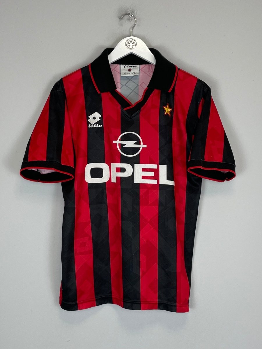 1994/95 AC MILAN 7 HOME SHIRT (M) LOTTO - Cult Kits - Medium - Buy Vintage Football Shirts, Authentic Retro Football Shirts For Sale, Classic Football Shirts & Soccer Jersey