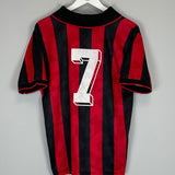 1994/95 AC MILAN 7 HOME SHIRT (M) LOTTO - Cult Kits - Medium - Buy Vintage Football Shirts, Authentic Retro Football Shirts For Sale, Classic Football Shirts & Soccer Jersey