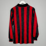 Shop 1994/95 AC MILAN L/S HOME SHIRT (M) LOTTO, classic football shirts, vintage football shirts & retro soccer jerseys at Cult Kits