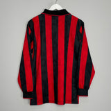Shop 1994/95 AC MILAN L/S HOME SHIRT (M) LOTTO, classic football shirts, vintage football shirts & retro soccer jerseys at Cult Kits