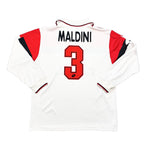 Buy 1994/95 AC MILAN MALDINI 3 C/L L/S AWAY SHIRT (XL) LOTTO ~ Free worldwide shipping available ~ Authentic Vintage Football Shirts from Cult Kits