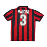 Buy 1994/95 AC Milan Maldini 3 Home Shirt (L) Lotto ~ Free worldwide shipping available ~ Authentic Vintage Football Shirts from Cult Kits