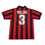 Buy 1994/95 AC MILAN MALDINI 3 HOME SHIRT (L) LOTTO ~ Free worldwide shipping available ~ Authentic Vintage Football Shirts from Cult Kits