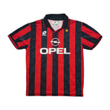 Buy 1994/95 AC Milan Maldini 3 Home Shirt (L) Lotto ~ Free worldwide shipping available ~ Authentic Vintage Football Shirts from Cult Kits