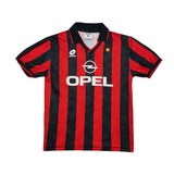 Buy 1994/95 AC Milan Savicevic 10 Home Shirt (M) Lotto ~ Free worldwide shipping ~ Authentic Vintage Football Shirts from Cult Kits