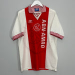 Shop 1994/95 AJAX LITMANEN #10 HOME SHIRT (L) UMBRO, classic football shirts, vintage football shirts & retro soccer jerseys at Cult Kits