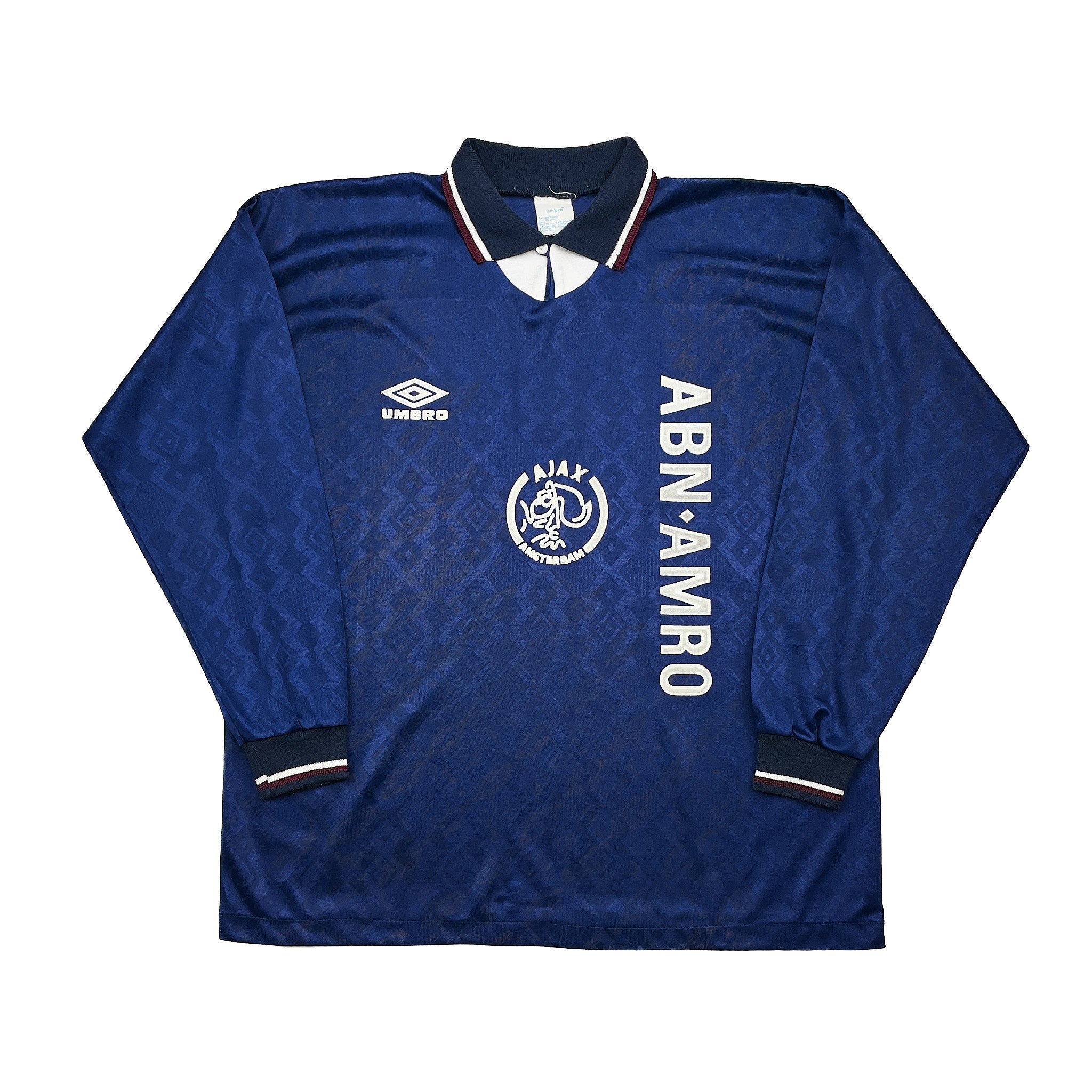 Buy 1994/95 Ajax L/S *Prototype* Away Shirt (L) Umbro ~ Free worldwide shipping ~ Authentic Vintage Football Shirts from Cult Kits