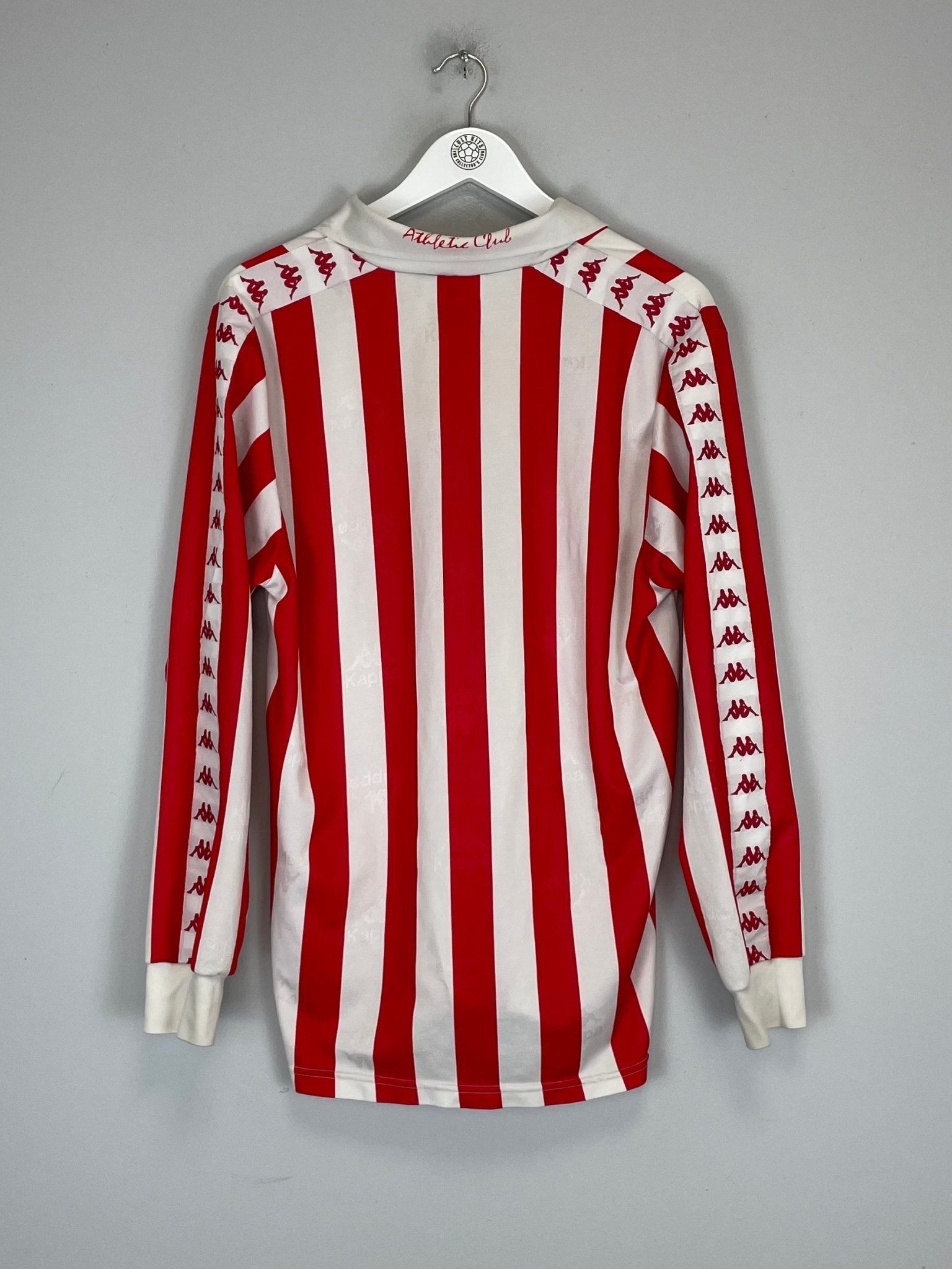 Shop 1994/95 ATHLETIC BILBAO L/S HOME SHIRT (M) KAPPA, classic football shirts, vintage football shirts & retro soccer jerseys at Cult Kits