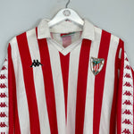 Shop 1994/95 ATHLETIC BILBAO L/S HOME SHIRT (M) KAPPA, classic football shirts, vintage football shirts & retro soccer jerseys at Cult Kits