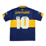 Buy 1994/95 Boca Juniors Maradona 10 Home Shirt (M) Olan ~ Free worldwide shipping ~ Authentic Vintage Football Shirts from Cult Kits