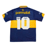 Buy 1994/95 Boca Juniors Maradona 10 Home Shirt (M) Olan ~ Free worldwide shipping ~ Authentic Vintage Football Shirts from Cult Kits