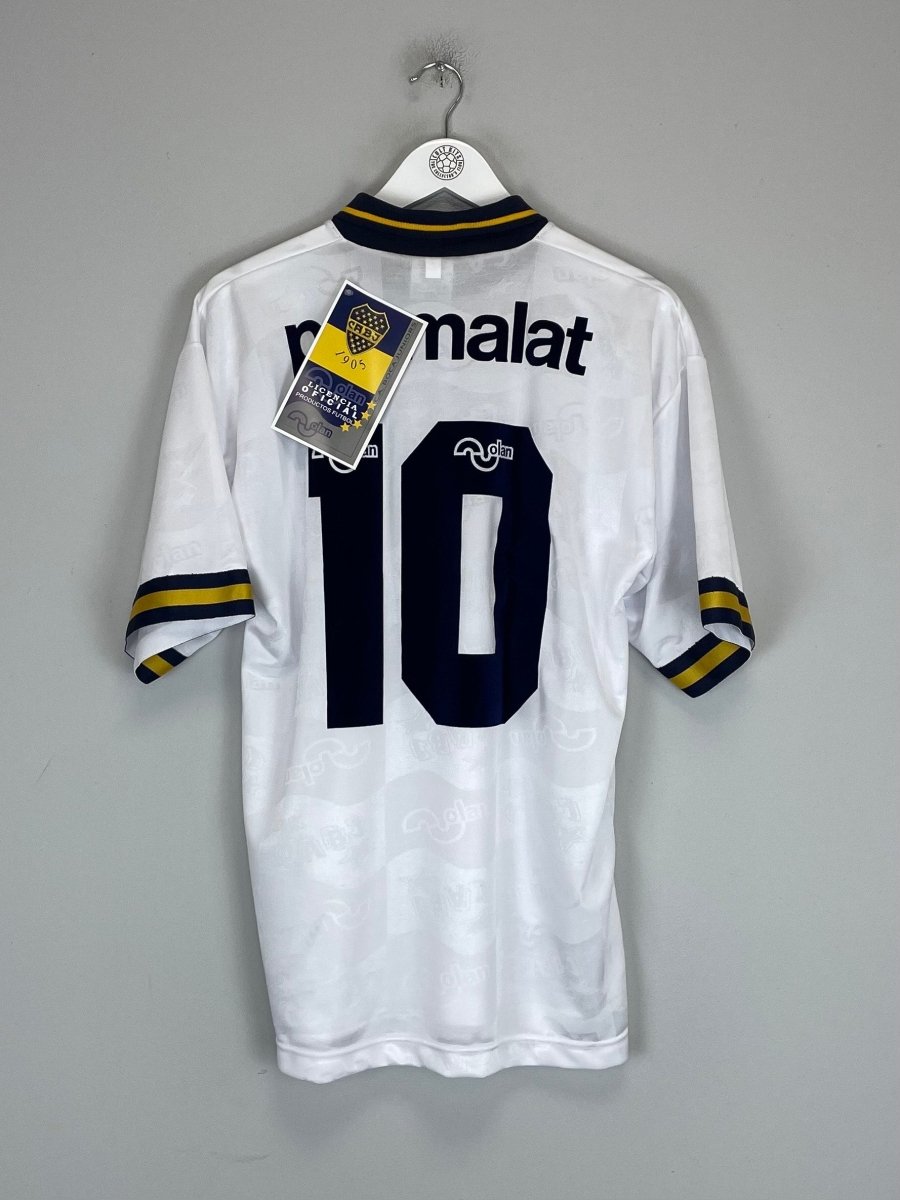 1994/95 Boca Juniors (Maradona) 10 *Reissue* BNWT Away (Multiple Sizes) Olan - Cult Kits - Medium - Buy Vintage Football Shirts, Authentic Retro Football Shirts For Sale, Classic Football Shirts & Soccer Jersey