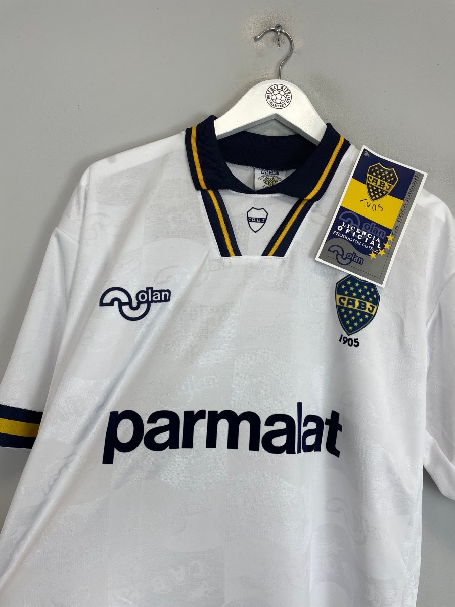 1994/95 Boca Juniors (Maradona) 10 *Reissue* BNWT Away (Multiple Sizes) Olan - Cult Kits - Medium - Buy Vintage Football Shirts, Authentic Retro Football Shirts For Sale, Classic Football Shirts & Soccer Jersey
