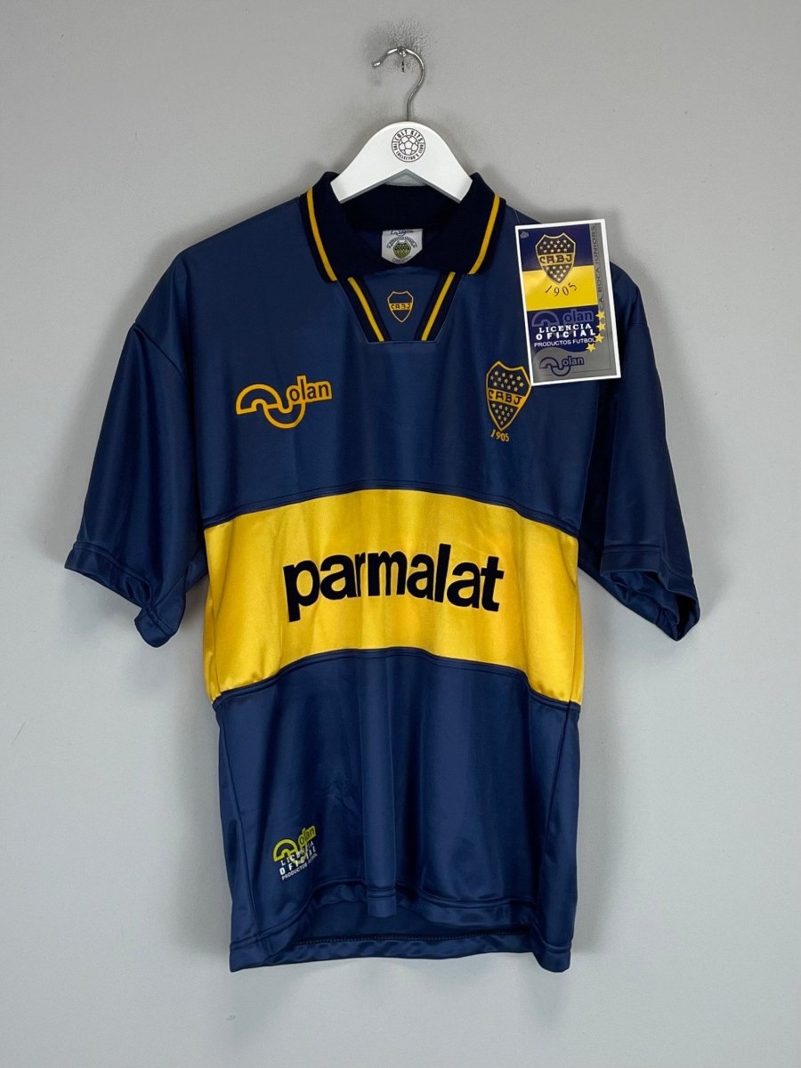 1994/95 Boca Juniors (Maradona) 10 *Reissue* BNWT Home (Multiple Sizes) Olan - Cult Kits - Medium - Buy Vintage Football Shirts, Authentic Retro Football Shirts For Sale, Classic Football Shirts & Soccer Jersey