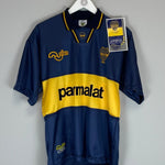 1994/95 Boca Juniors (Maradona) 10 *Reissue* BNWT Home (Multiple Sizes) Olan - Cult Kits - Medium - Buy Vintage Football Shirts, Authentic Retro Football Shirts For Sale, Classic Football Shirts & Soccer Jersey