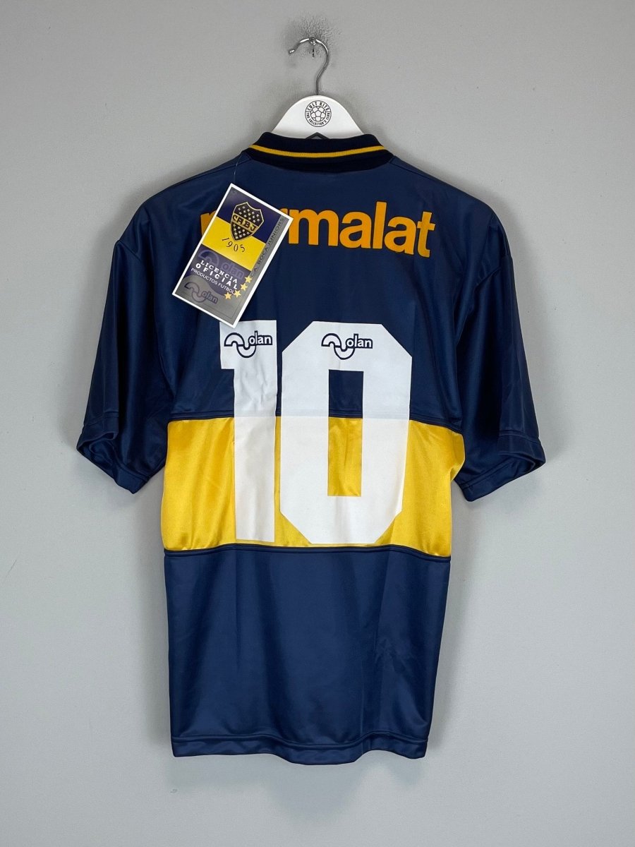 1994/95 Boca Juniors (Maradona) 10 *Reissue* BNWT Home (Multiple Sizes) Olan - Cult Kits - Medium - Buy Vintage Football Shirts, Authentic Retro Football Shirts For Sale, Classic Football Shirts & Soccer Jersey