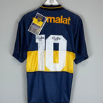 1994/95 Boca Juniors (Maradona) 10 *Reissue* BNWT Home (Multiple Sizes) Olan - Cult Kits - Medium - Buy Vintage Football Shirts, Authentic Retro Football Shirts For Sale, Classic Football Shirts & Soccer Jersey