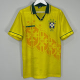 Shop 1994/95 BRAZIL HOME SHIRT (L) UMBRO, classic football shirts, vintage football shirts & retro soccer jerseys at Cult Kits