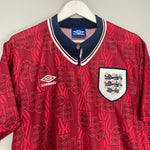 Shop 1994/95 ENGLAND AWAY SHIRT (L) UMBRO, classic football shirts, vintage football shirts & retro soccer jerseys at Cult Kits