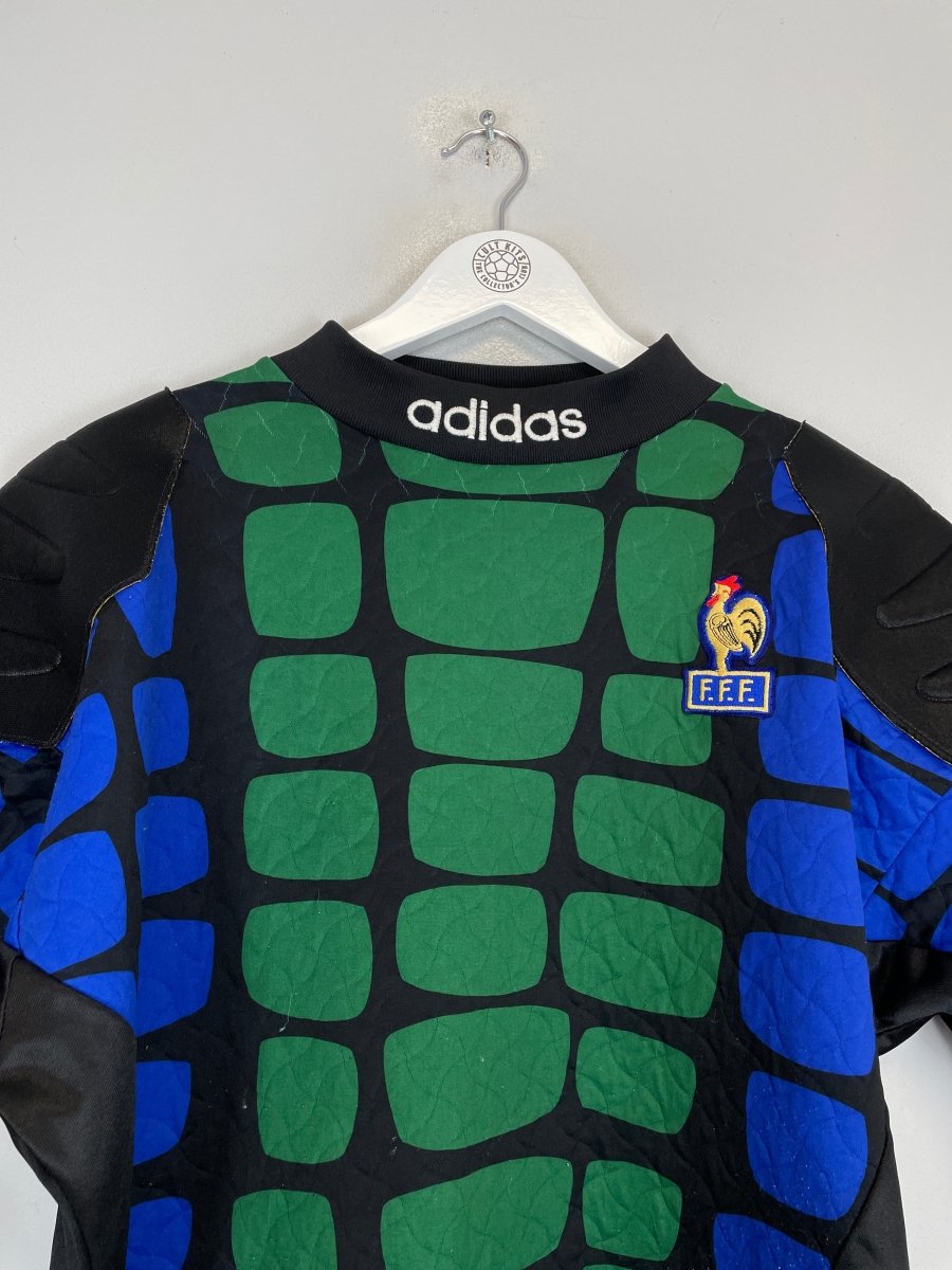 1994/95 FRANCE GK SHIRT (L) ADIDAS - Cult Kits - Large - Buy Vintage Football Shirts, Authentic Retro Football Shirts For Sale, Classic Football Shirts & Soccer Jersey