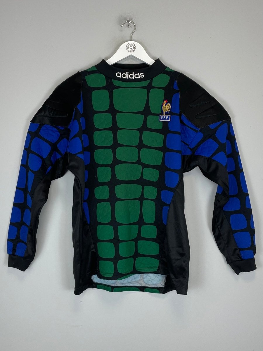 1994/95 FRANCE GK SHIRT (L) ADIDAS - Cult Kits - Large - Buy Vintage Football Shirts, Authentic Retro Football Shirts For Sale, Classic Football Shirts & Soccer Jersey
