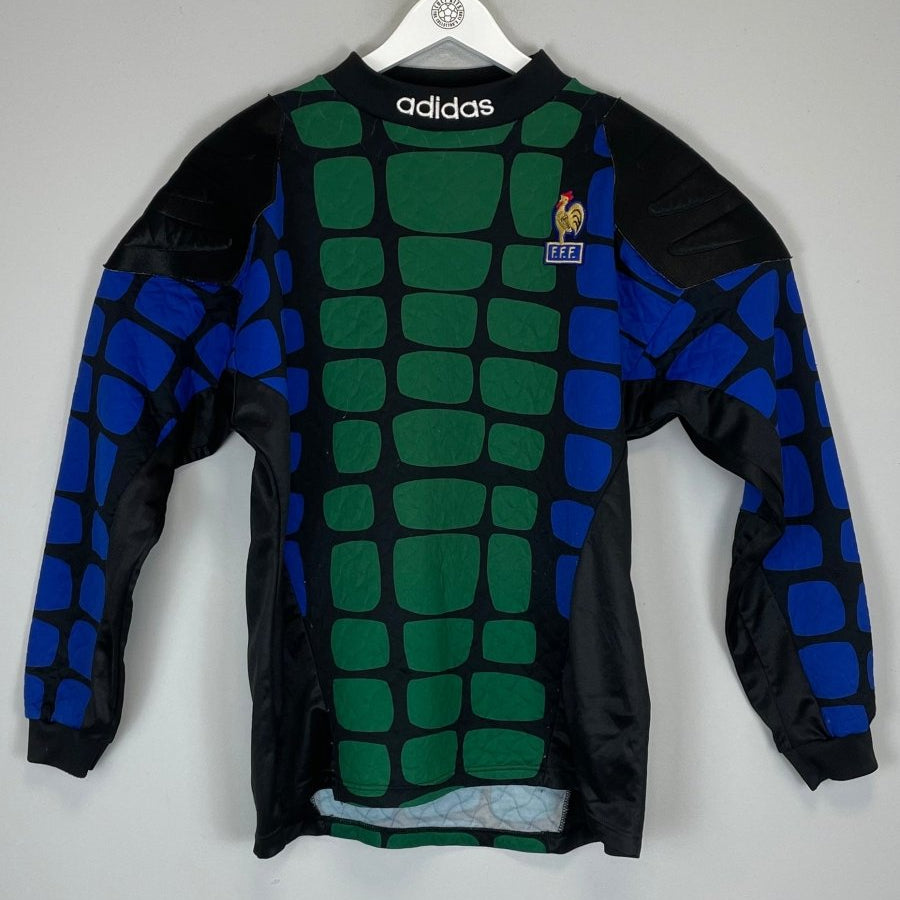 1994/95 FRANCE GK SHIRT (L) ADIDAS - Cult Kits - Large - Buy Vintage Football Shirts, Authentic Retro Football Shirts For Sale, Classic Football Shirts & Soccer Jersey