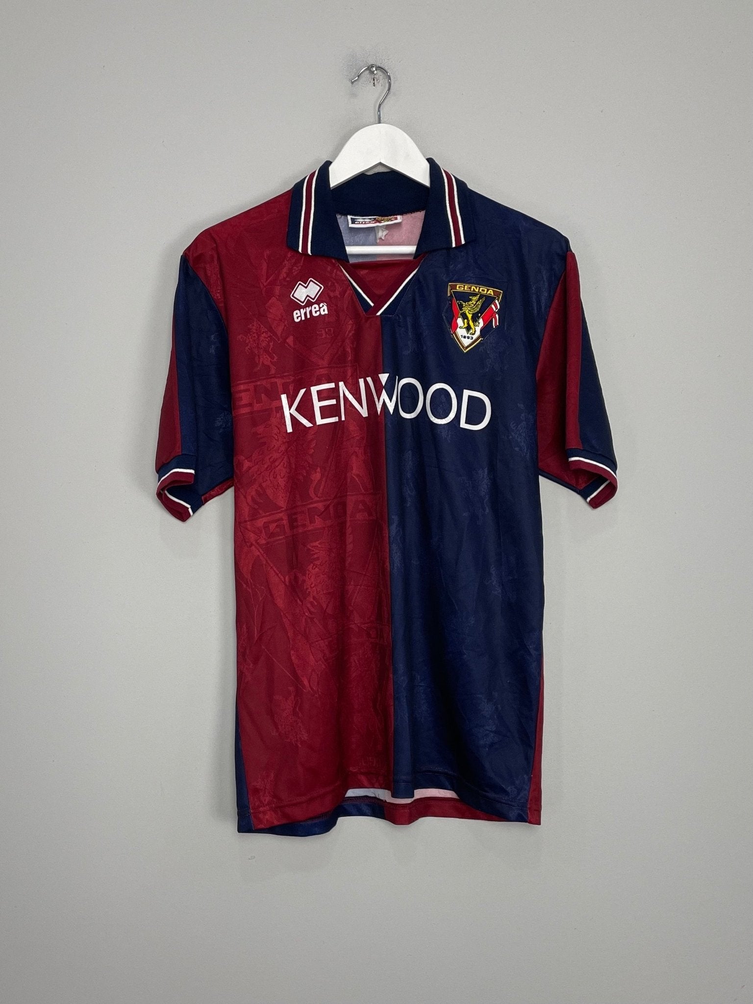 Shop 1994/95 GENOA HOME SHIRT (M) ERREA, classic football shirts, vintage football shirts & retro soccer jerseys at Cult Kits