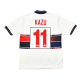 Buy 1994/95 Genoa Kazu 11 Away Shirt (L) Errea ~ Free worldwide shipping available ~ Authentic Vintage Football Shirts from Cult Kits