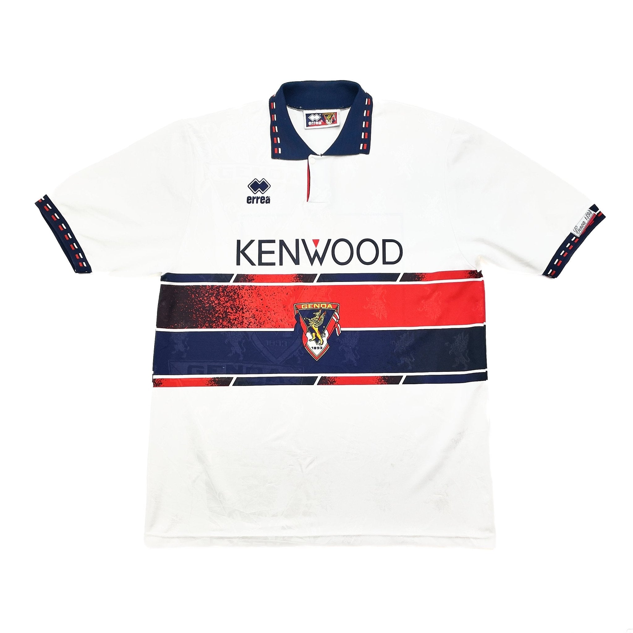 Buy 1994/95 Genoa Kazu 11 Away Shirt (L) Errea ~ Free worldwide shipping available ~ Authentic Vintage Football Shirts from Cult Kits